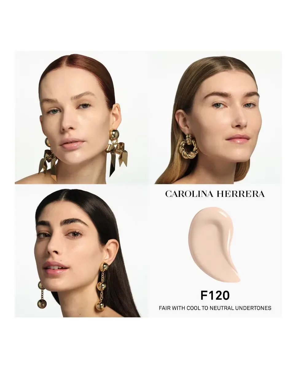 Тональная основа Nude Couture Triple Moisture Serum от Carolina Herrera, F120 — фото 4