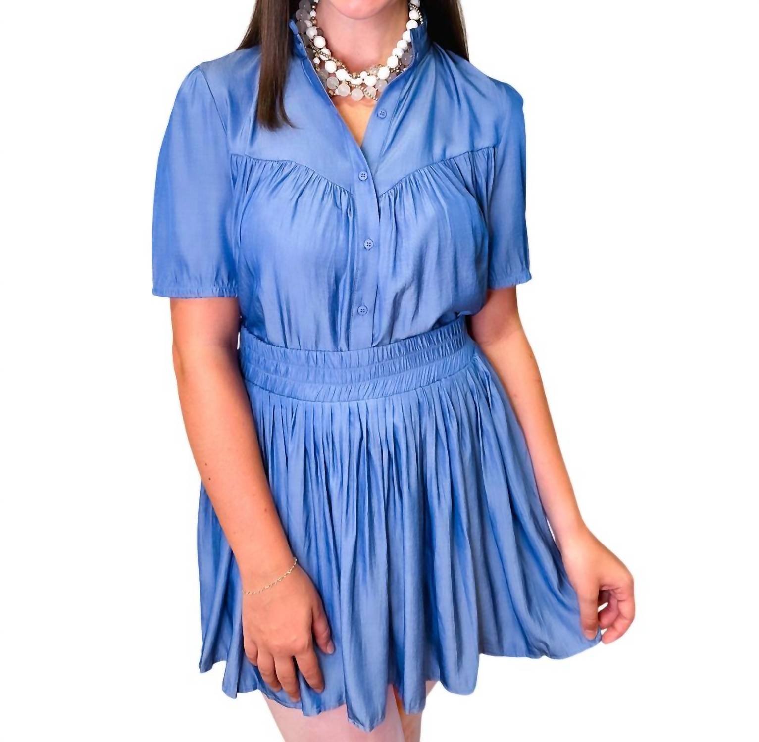 

Юбка Стефани из шамбре TAYLOR TILLMAN, chambray