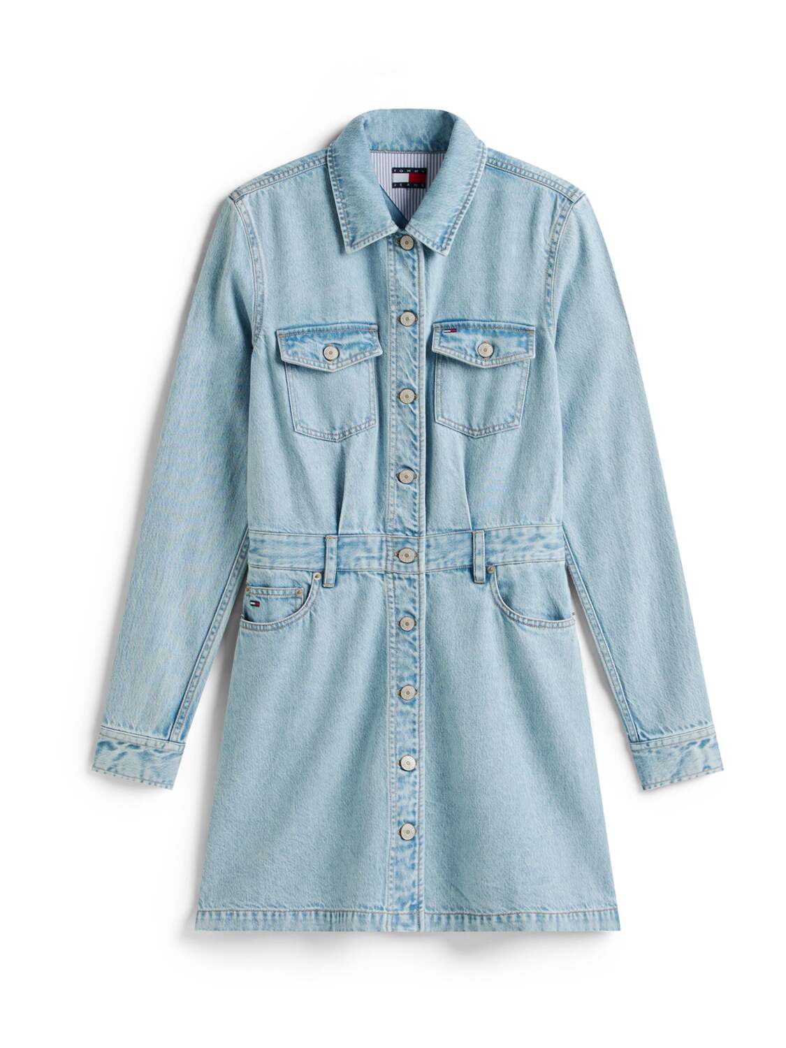 

Tommy Jeans Рубашка-платье в синем дениме