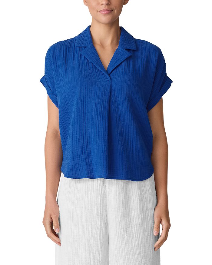 

Топ с вырезом-капелькой Eileen Fisher, мультиколор
