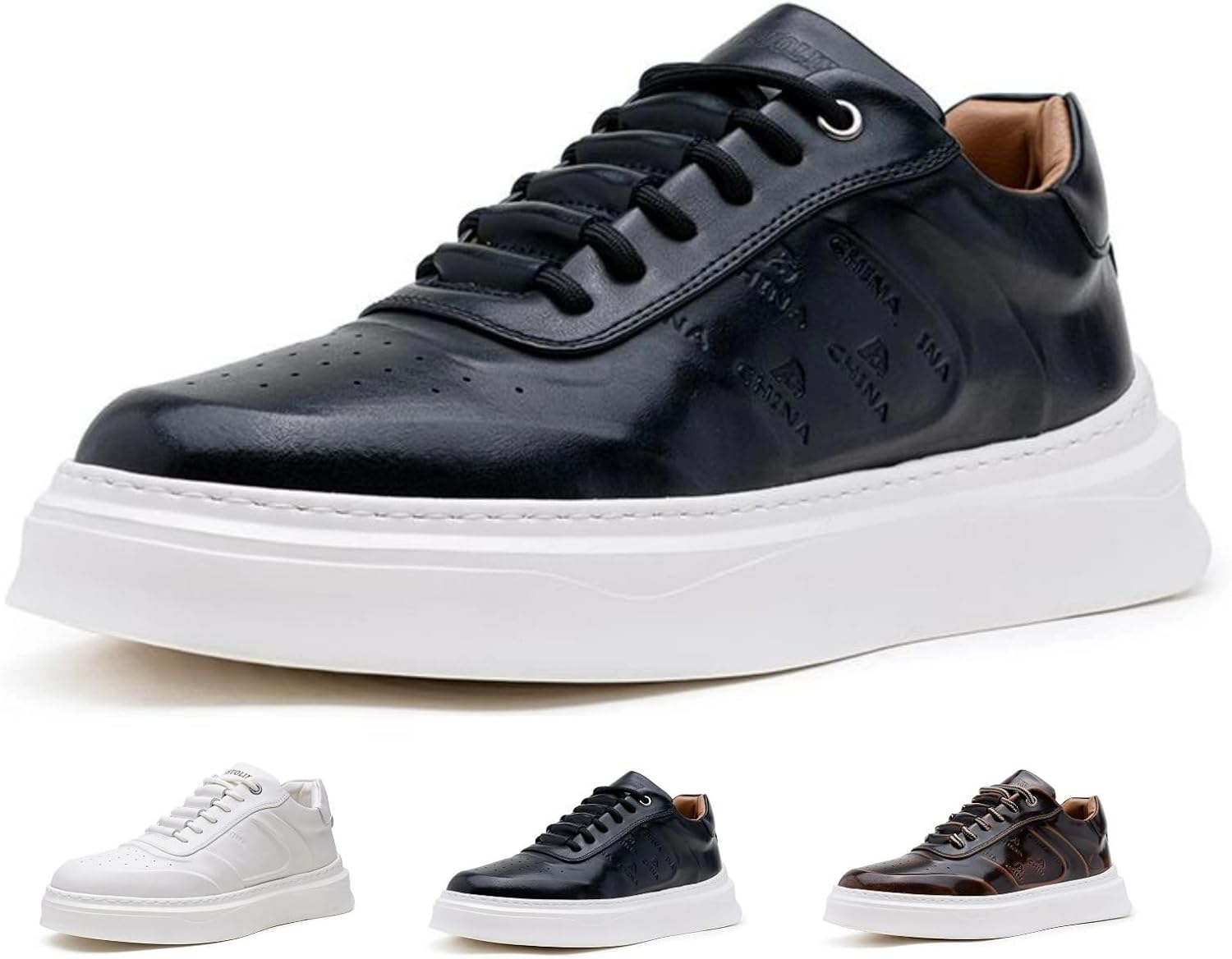 

Деловые повседневные кроссовки для мужчин, дышащие, удобные, стильные, для работы, офиса, прогулок Macefil, черный