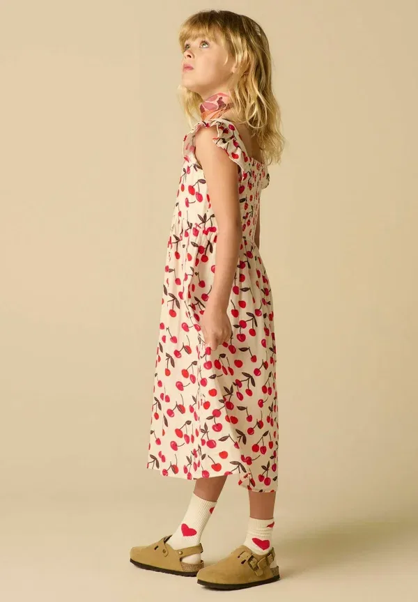 Платье day dress Sissy-Boy с вишневым узором, белое — фото 4