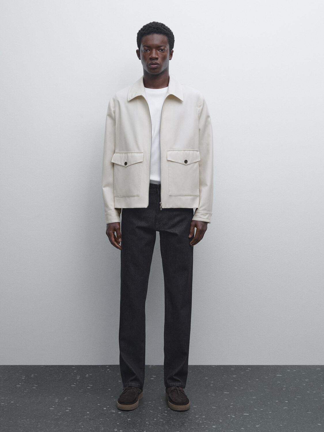 

Зауженные джинсы Massimo Dutti, темно-синий