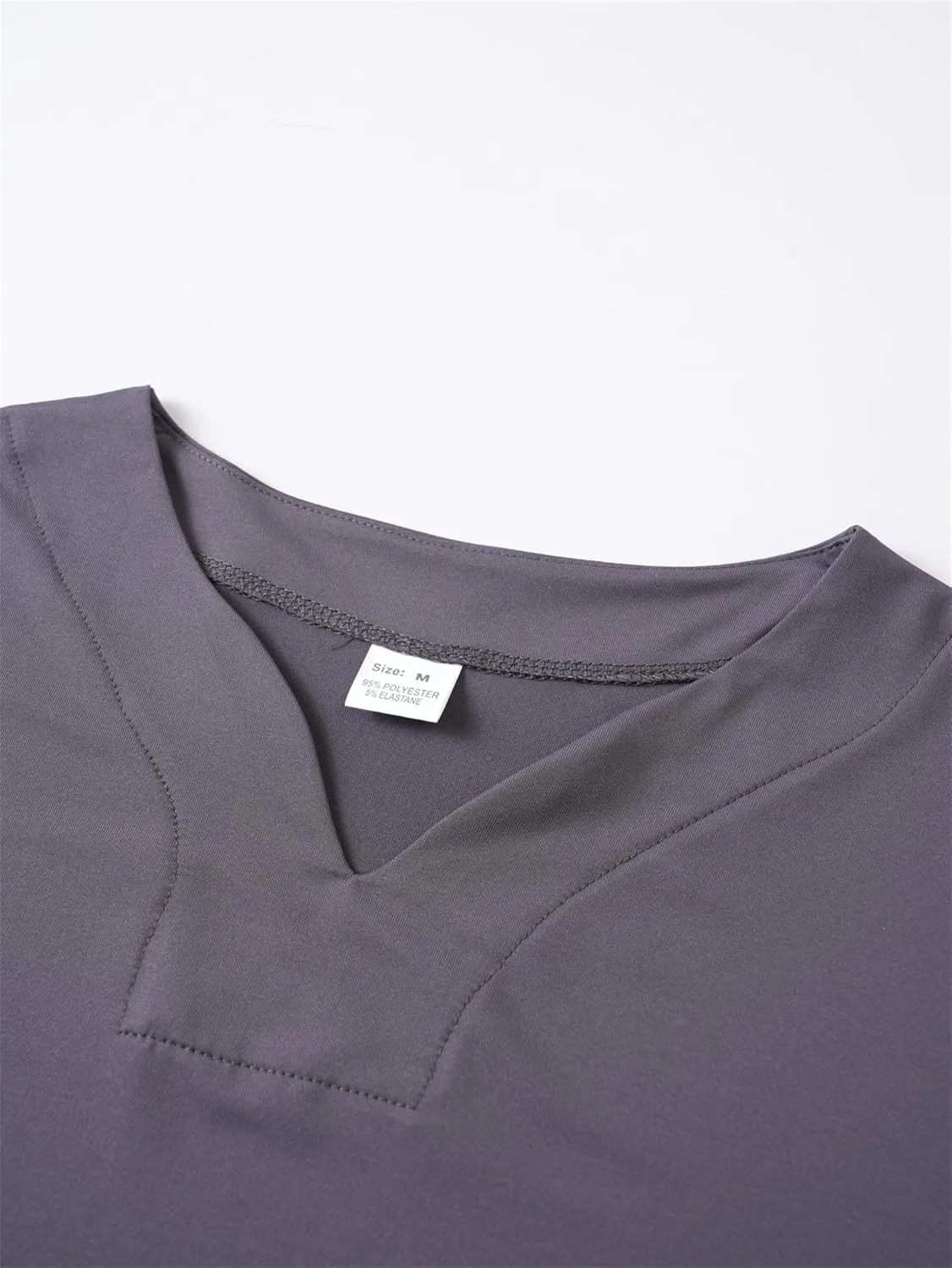 Мужская летняя футболка Henley Slim Casual для тренировок — фото 4