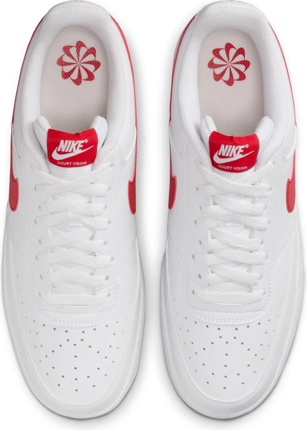 Мужские кроссовки Nike Court Vision Low Next Nat, White University Red — фото 4