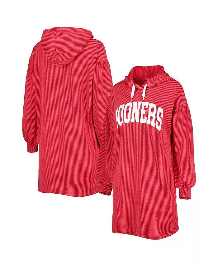 

Женское темно-красное платье из трех смесей в винтажном стиле Oklahoma Earlys Game Winner Gameday Couture