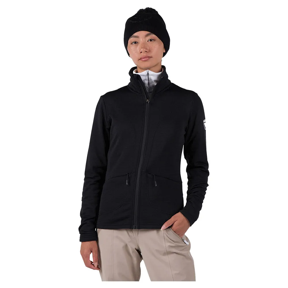 

Флис Rossignol Blackside full zip, черный