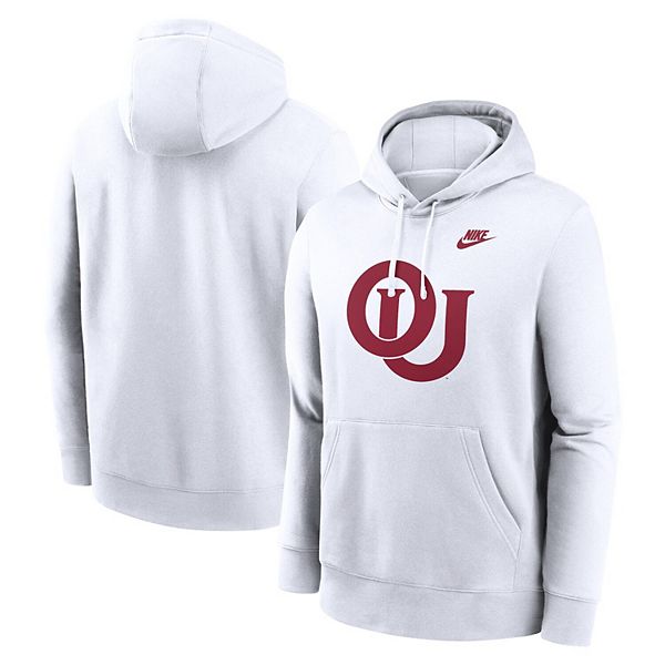 

Мужской белый худи Oklahoma Sooners Legacy Logo Club Fleece Nike