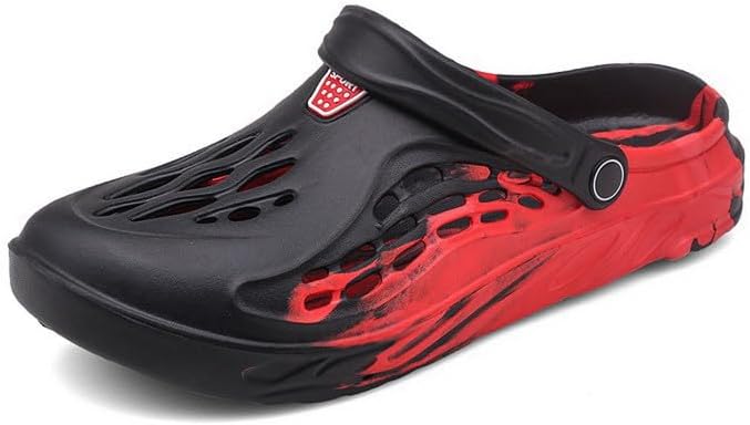 

Мужские сабо для сада, удобные шлепанцы с противоскользящей подошвой, сандалии, спортивная обувь для воды, обувь для прогулок на улице Dhovor, красный