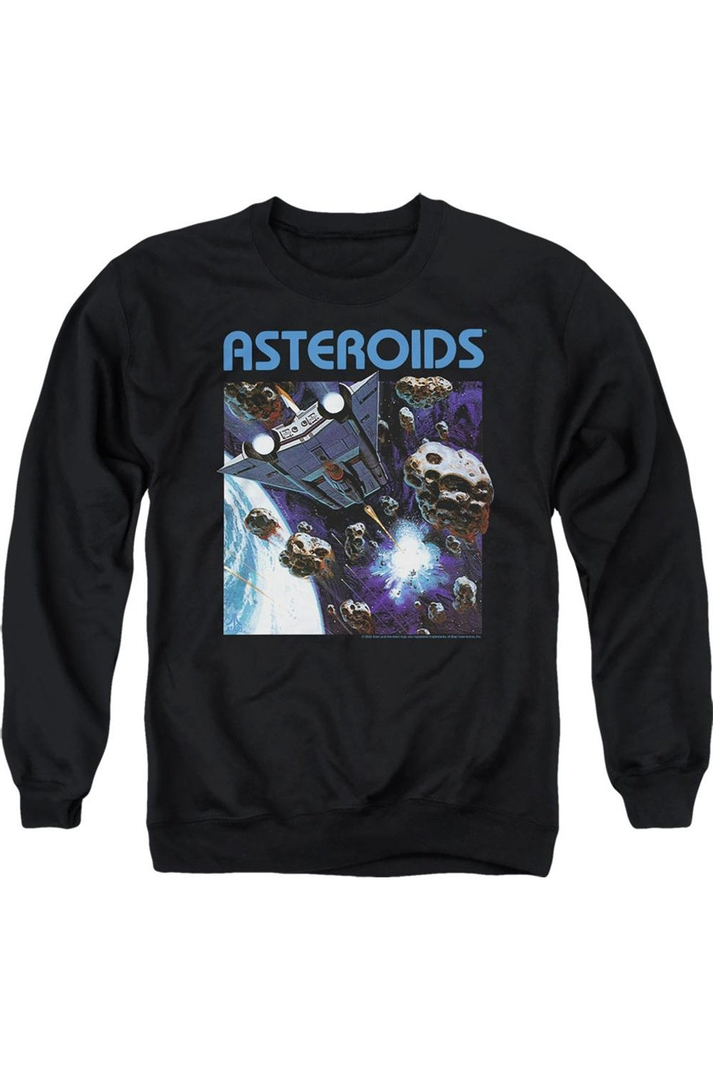 

Толстовка Atari 2600 Asteroids для взрослых с круглым вырезом Gildan, черный