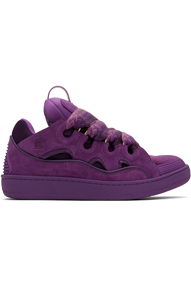 

Кожаные кроссовки Curb Lanvin, цвет anemone