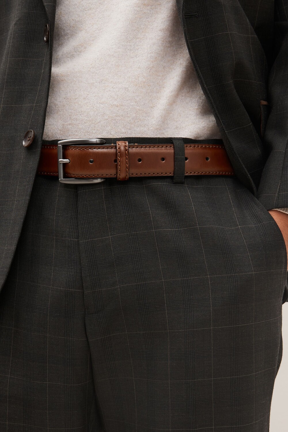 

Фирменный кожаный ремешок Next, коричневый