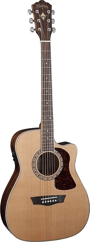 

Акустическая гитара Washburn HF11SCE-O Heritage 10 Series Folk Cutaway Acoustic Electric Guitar