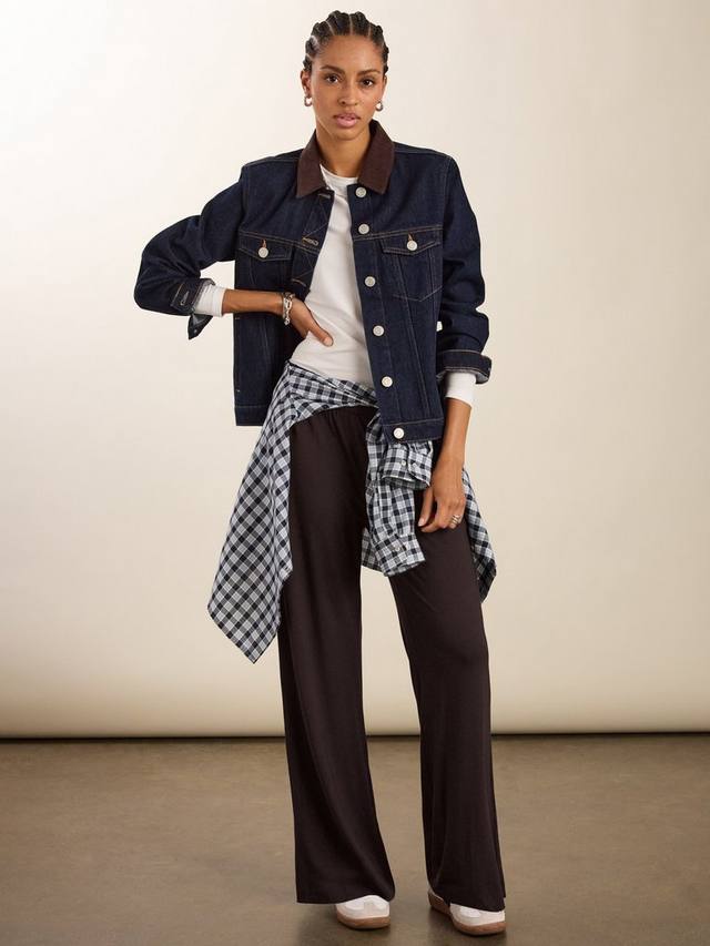 

Брюки Palazzo с вискозой LENZING ECOVERO Baukjen, Dark Chocolate