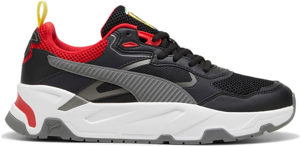 

Мужские кроссовки PUMA Scuderia Ferrari Trinity со шнуровкой, повседневные- черные