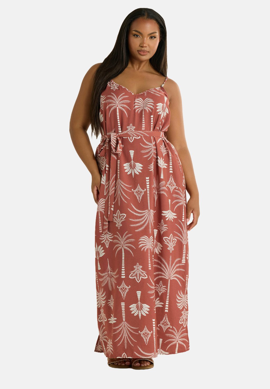 

Платье макси Jersey dress Yours Clothing, коралловый