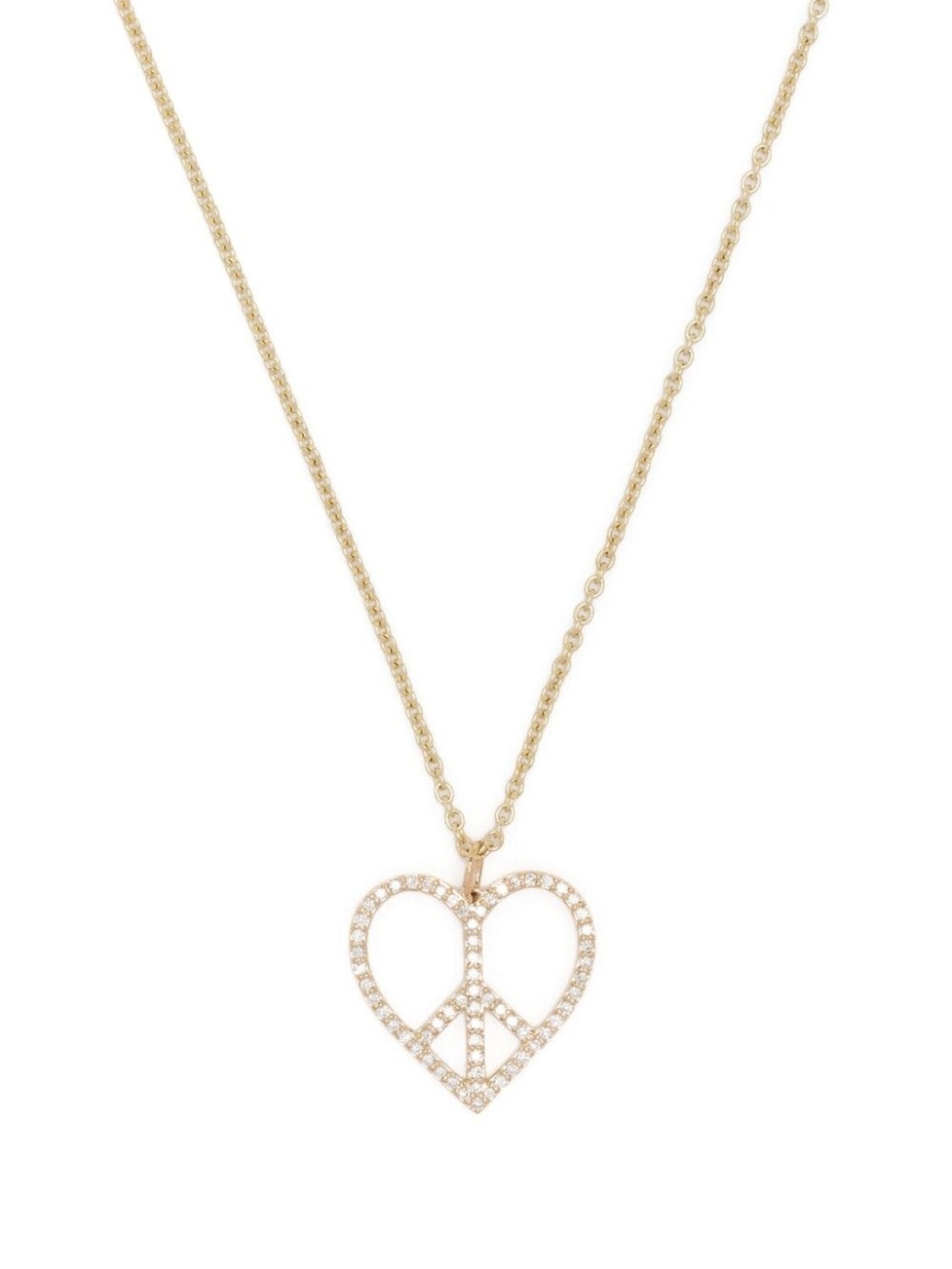 

Колье Peace Heart из желтого золота с бриллиантом Sydney Evan, золотой