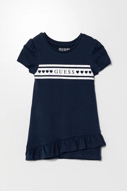 

Детское хлопковое платье Guess, темно-синий