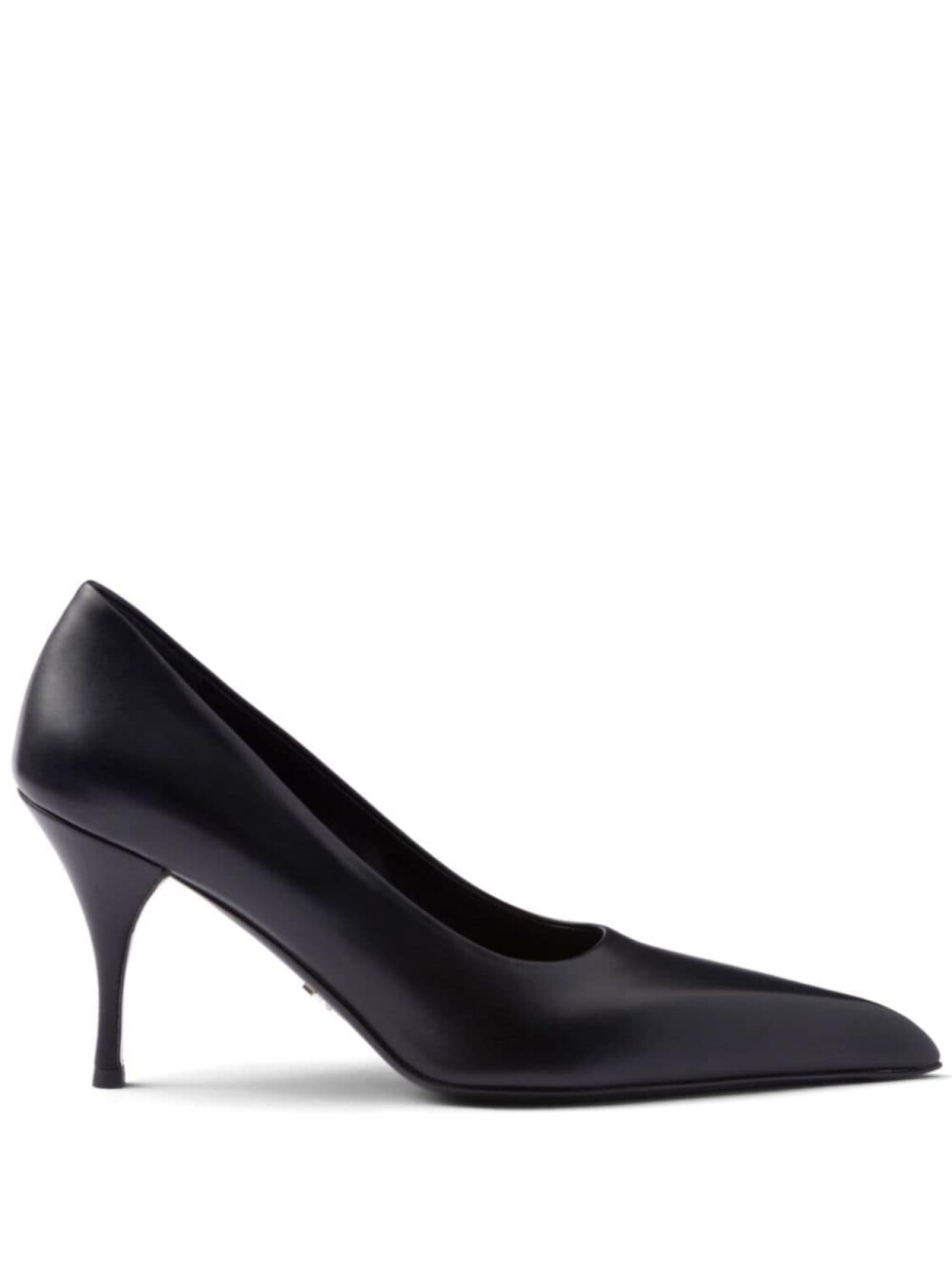 Туфли-лодочки Prada 85 мм из кожи, черный