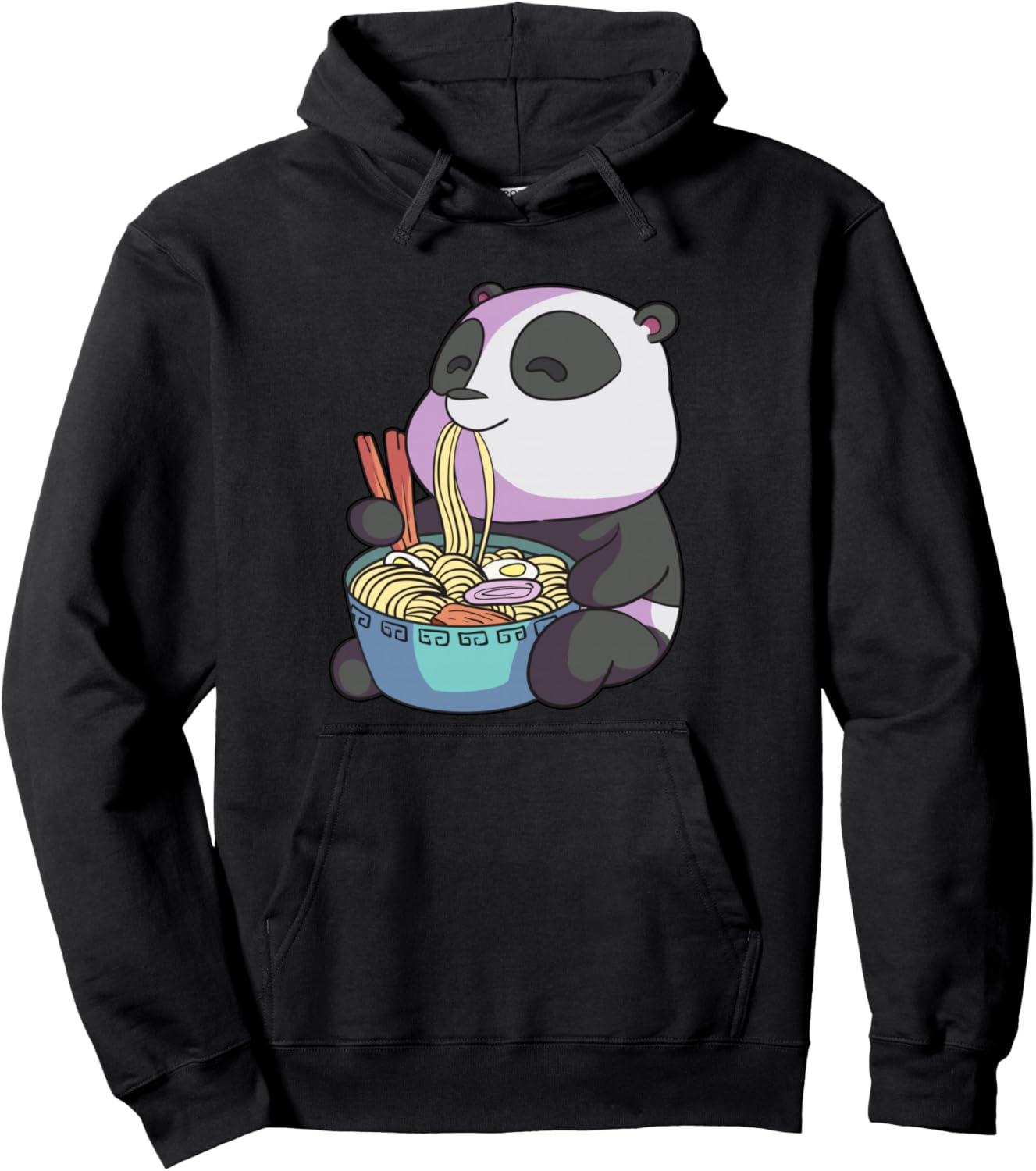 

Толстовка с изображением рамена, толстовка с пандой, милая аниме-толстовка из Японии, подарок, худи Kawaii Anime Shirt & Anime Lover Gifts Girls, черный