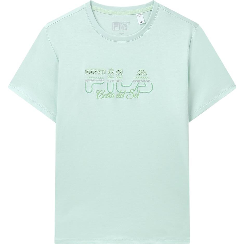 

Футболка женская молодежная зеленая Fila