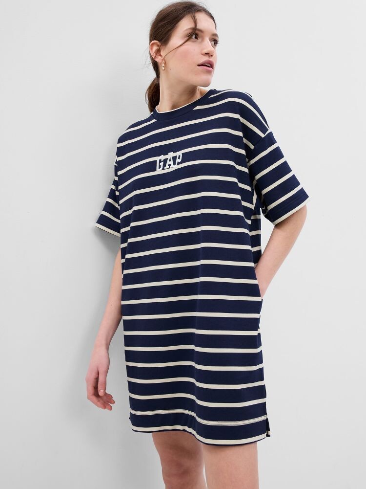 

Винтажное платье в полоску Gap, синий