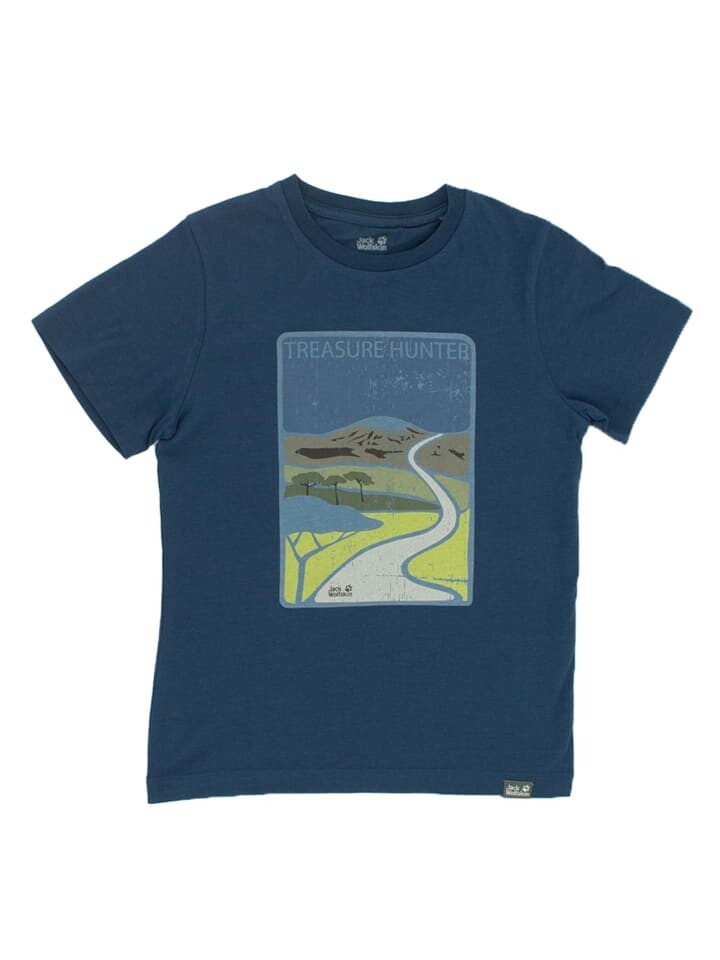 

Футболка Jack Wolfskin Treasure Hunter Tee Kids, синий