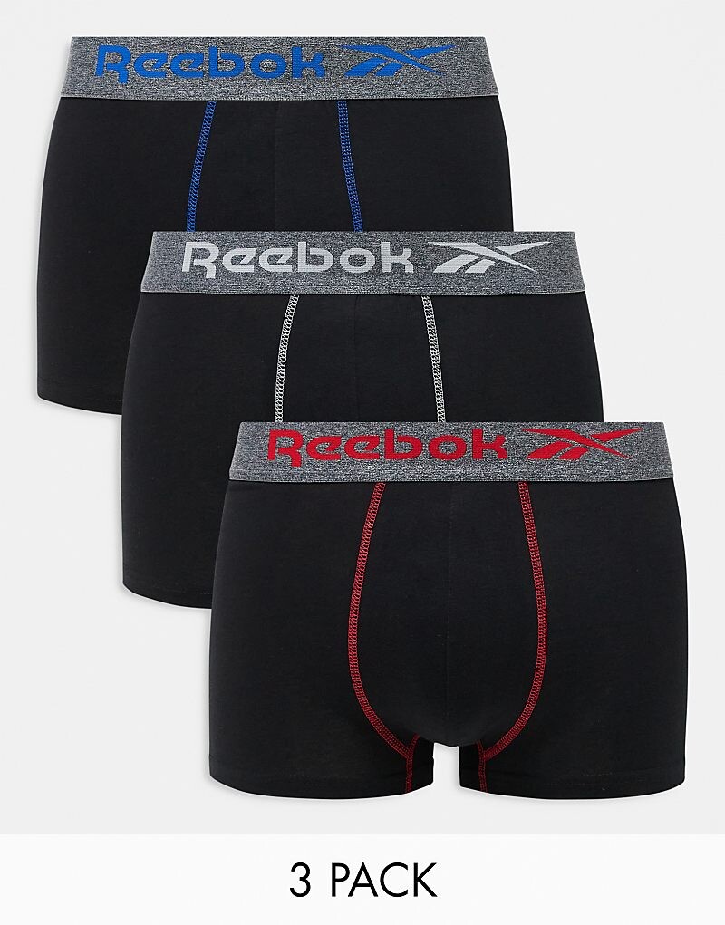 

Черные трусы Reebok (3 шт.) Stott