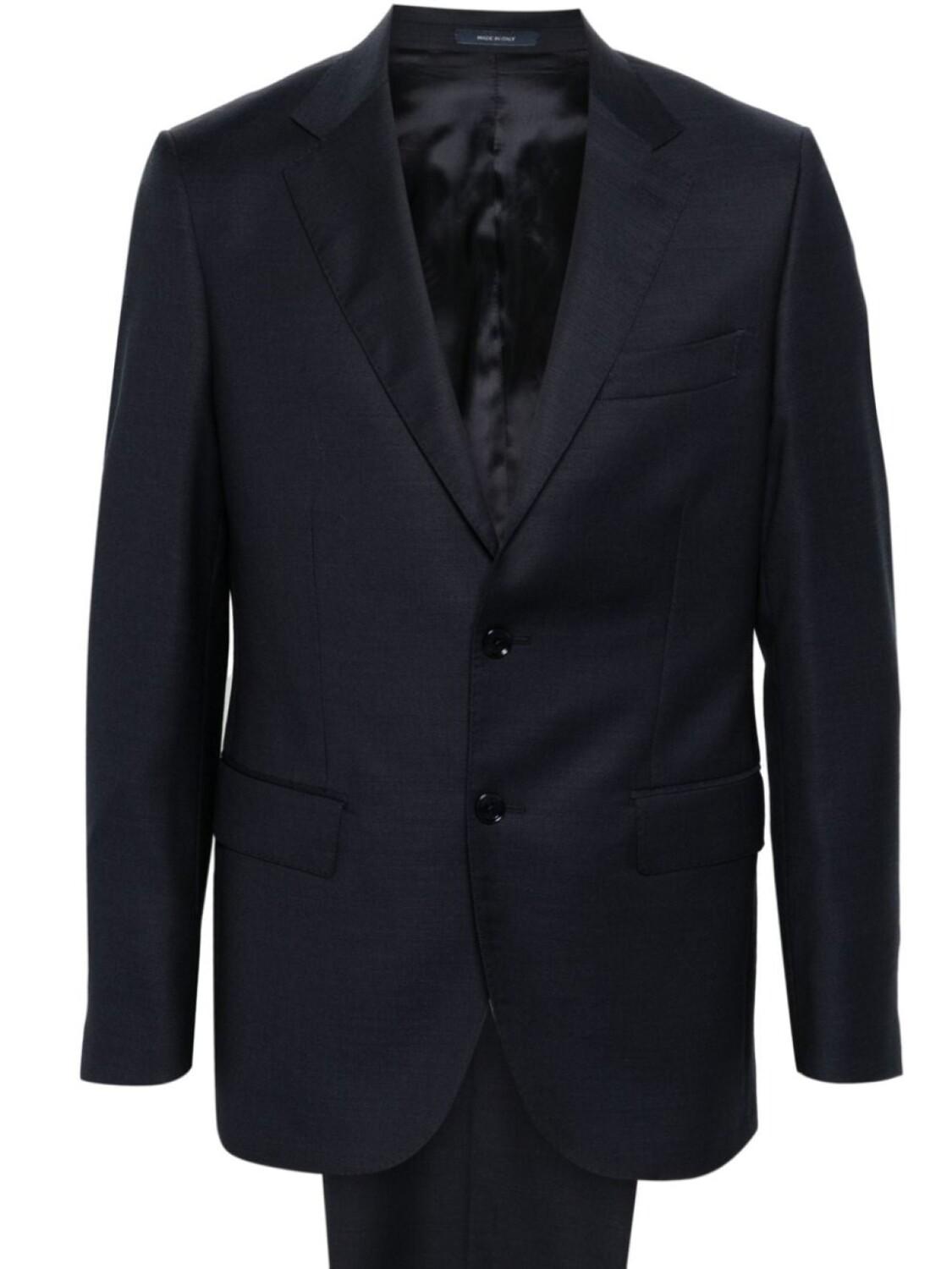 

Boggi Milano шерстяной костюм с однобортным пиджаком, синий