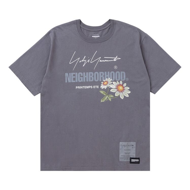 

Футболка Yohji Yamamoto Pour Homme x Neighborhood Short-Sleev Tee-1 Grey, серый