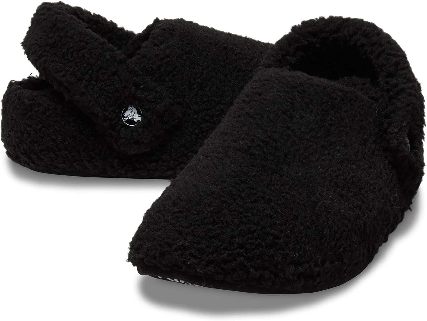 Мужские классические мягкие тапочки Crocs, черный — фото 3