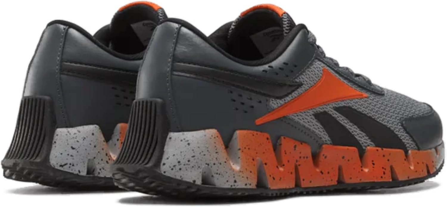 Кроссовки Zig Dynamica 2.0 Reebok для мальчиков, оранжевый/серый — фото 3
