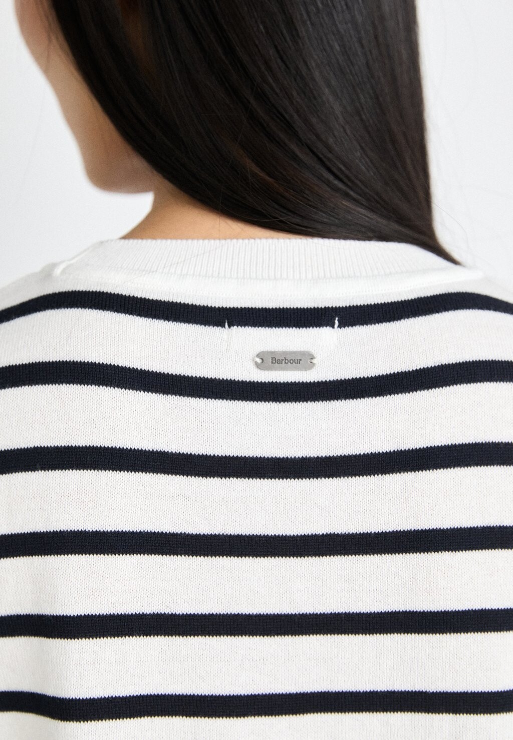 

Свитер Ellewood Stripe Jumper Barbour, облако/темно-синий