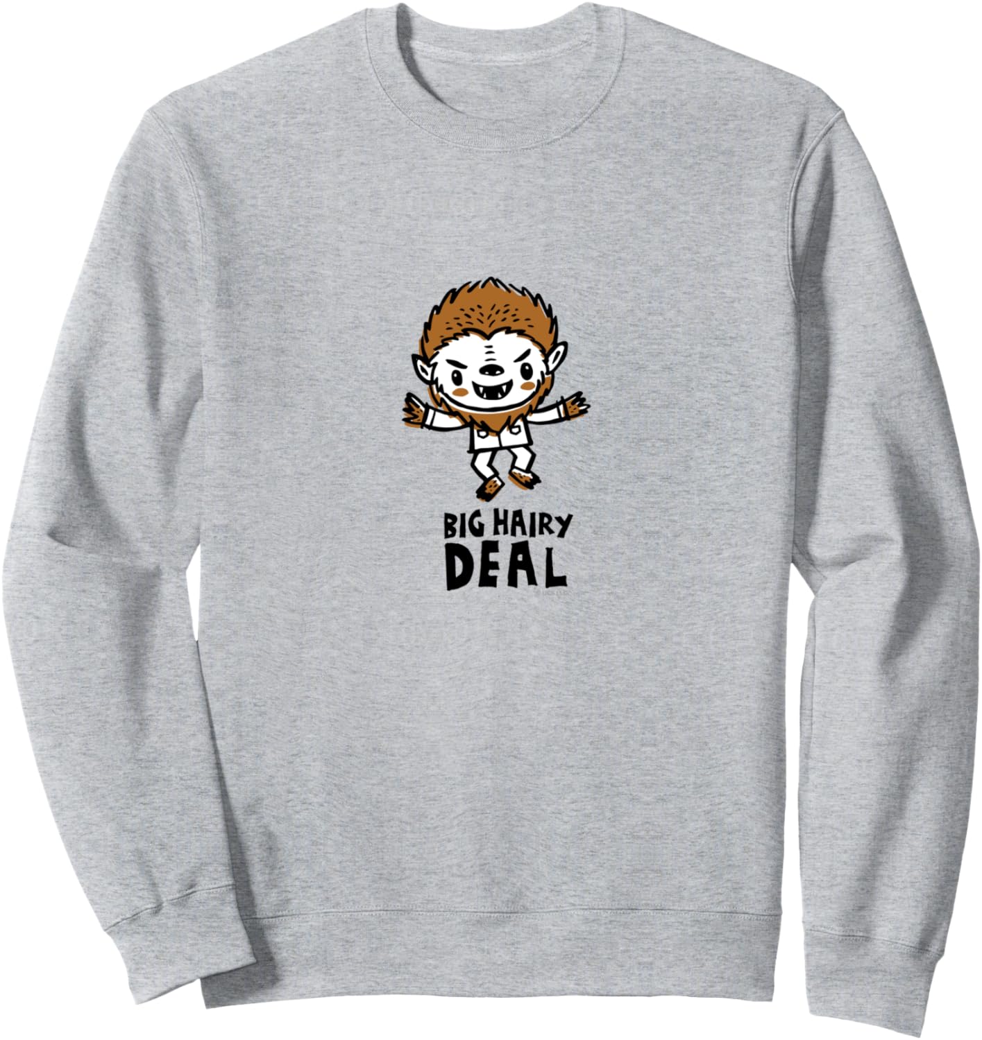 

Толстовка Universal Monsters BIG HAIRY DEAL, серая, Серый, Толстовка Universal Monsters BIG HAIRY DEAL, серая