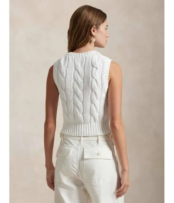 Жилет regular fit Polo Ralph Lauren, белый — фото 3