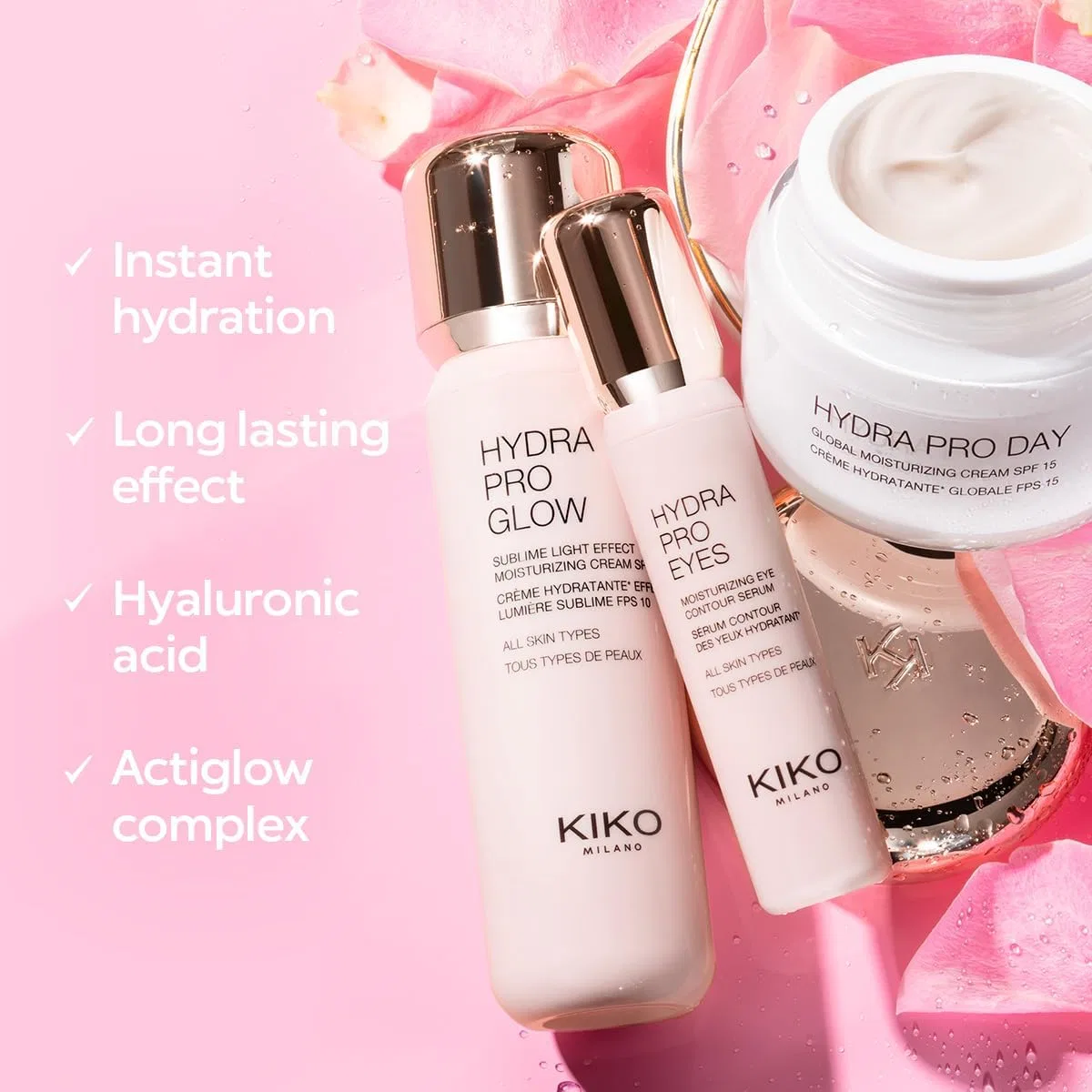 Крем для лица SPF KIKO MILANO Дневной Hydra Pro Day с гиалуроновой кислотой — фото 3