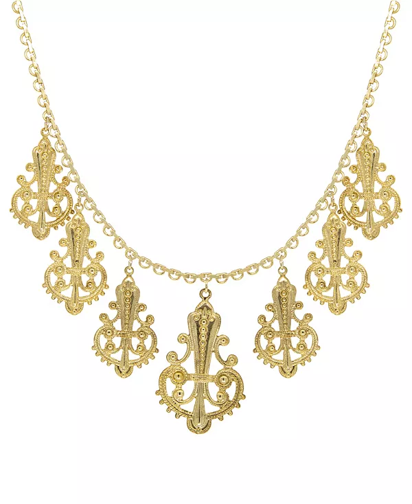 

Ожерелье-Капля Tone Filgree 2028, gold-tone