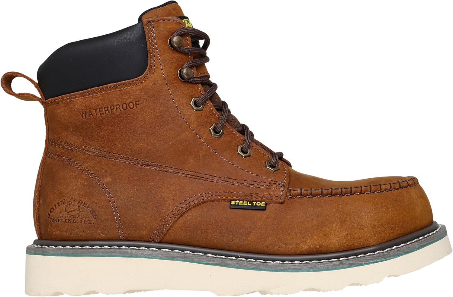 Мужские ботинки Skechers John Deere Kadmiel Rockworth с утепленным воротником, стальной носок, на танкетке, Cdb — фото 3
