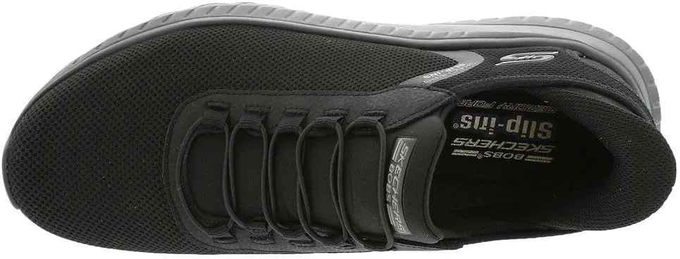 Мужские кроссовки для ходьбы Skechers Bobs Squad Chaos Tough, 2-Black Mesh Trim — фото 2