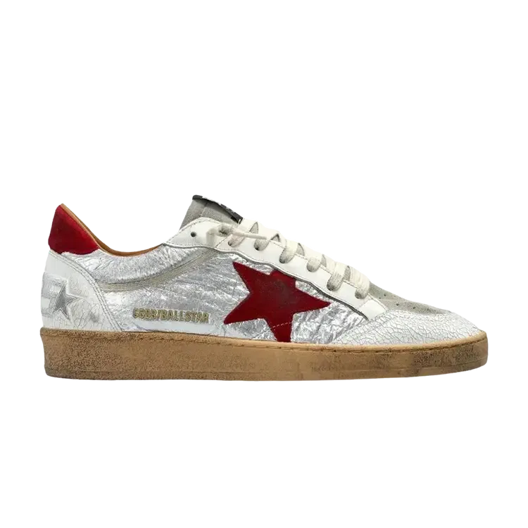 Кроссовки Golden Goose Ball Star, серебристый