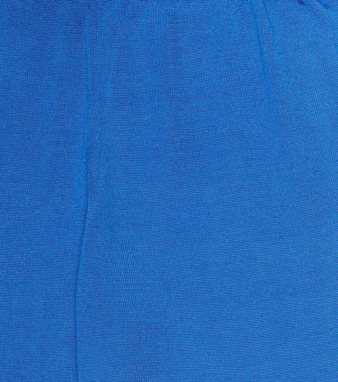 Спортивные брюки Louie из кашемира и шелка The Row Kids, Azure Blue — фото 3