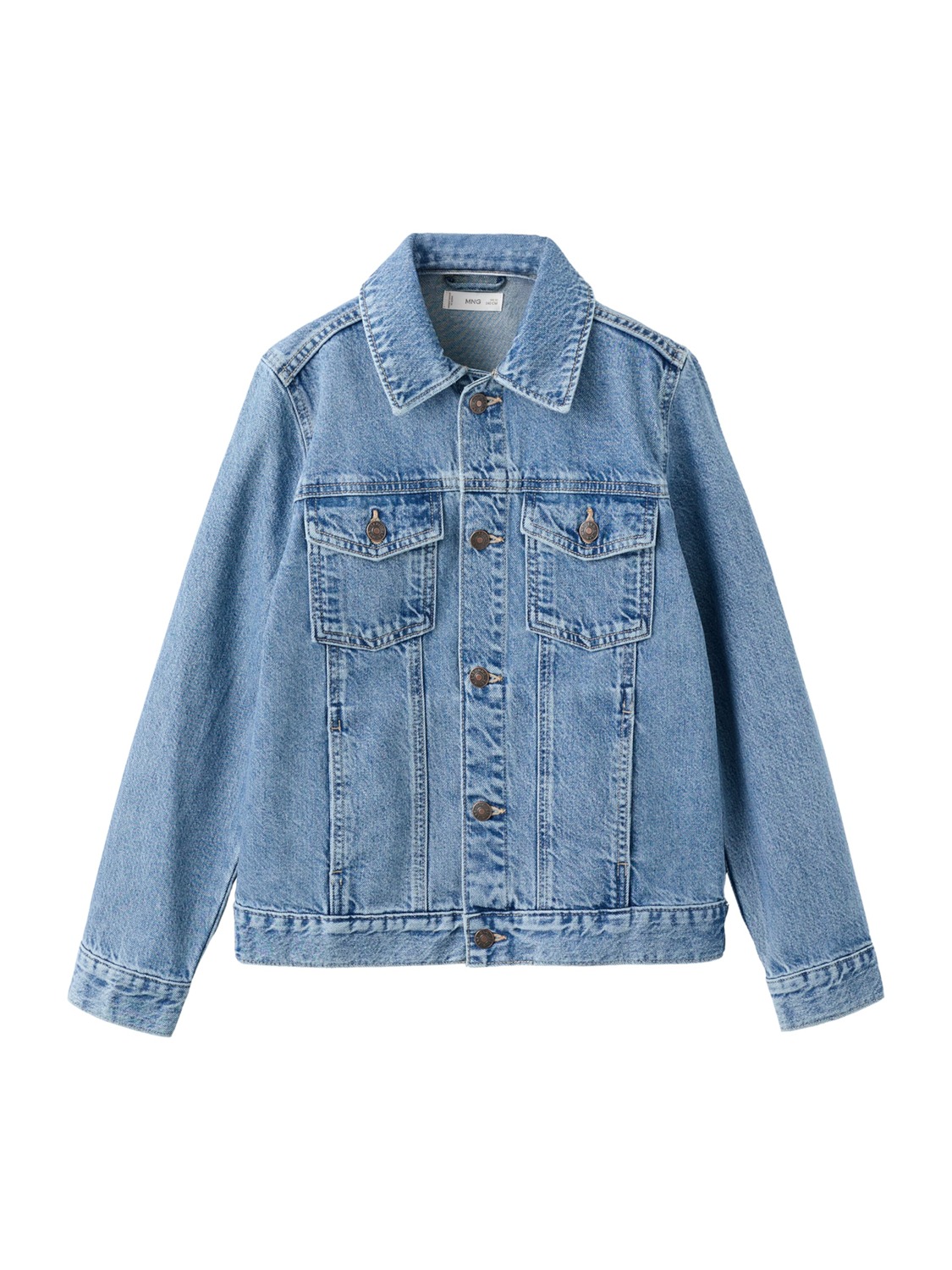 MANGO KIDS Демисезонная куртка 'John' в синем дениме