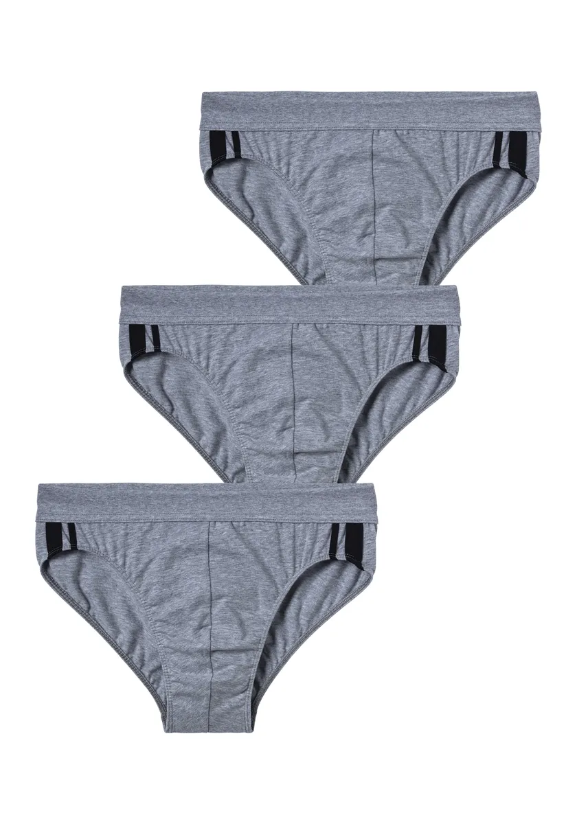 

Трусы Schiesser Rio ""95/5"" (3 шт. в упаковке) с мягким поясом в тон для максимального комфорта, серый