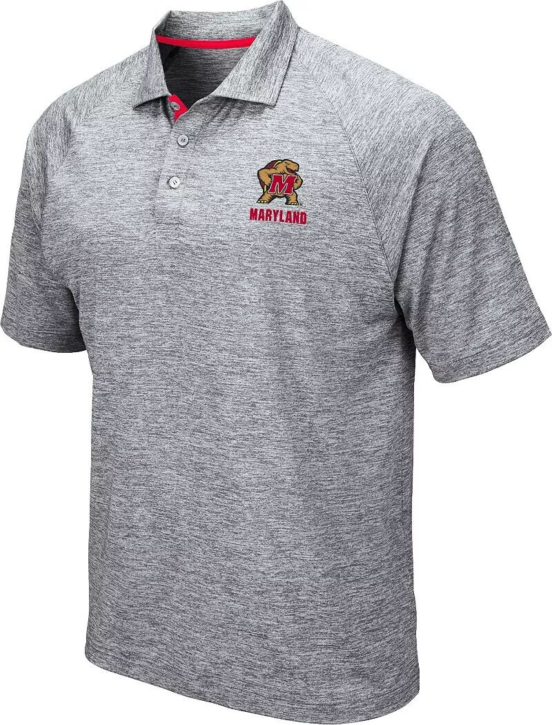 

Colosseum Мужская серая рубашка-поло на танкетке Maryland Terrapins