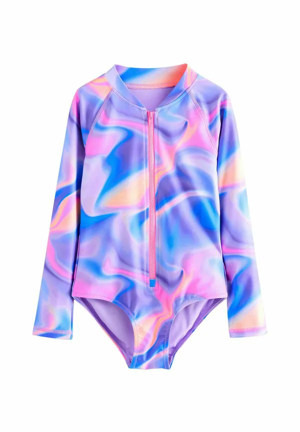Купальник стандартного кроя с длинными рукавами Next, Purple