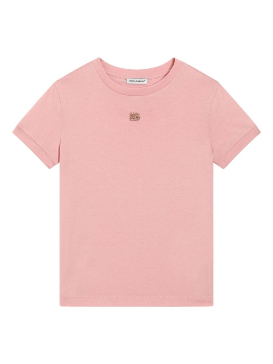

Dolce & Gabbana Kids футболка с логотипом DG, розовый