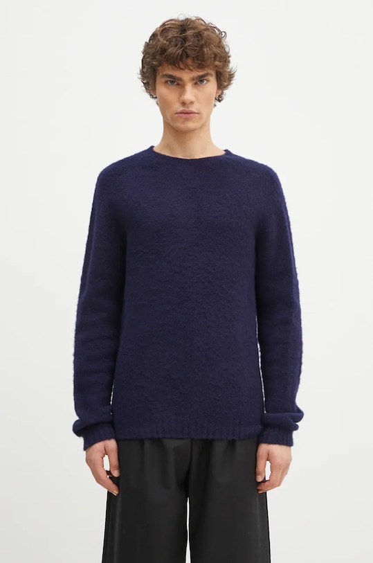 

Свитер шерстяной Birnir Brushed Lambswool Norse Projects, темно-синий