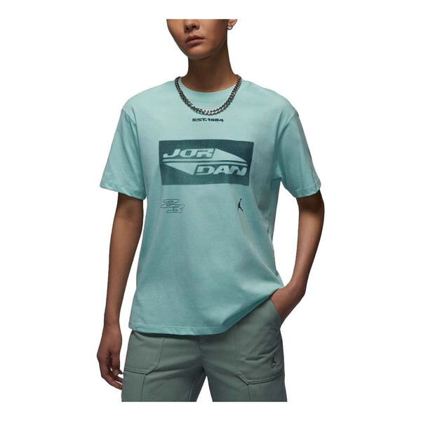 

Футболка graphic t-shirt asia sizing 'mint blue' Air Jordan, голубой