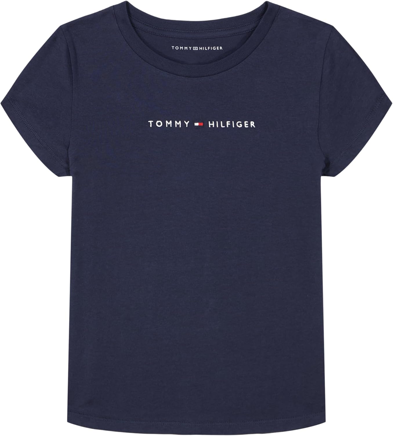 

Футболка с коротким рукавом и логотипом-флажком Tommy Hilfiger для девочек, Navy/Classic Logo, Синий, Футболка с коротким рукавом и логотипом-флажком Tommy Hilfiger для девочек, Navy/Classic Logo