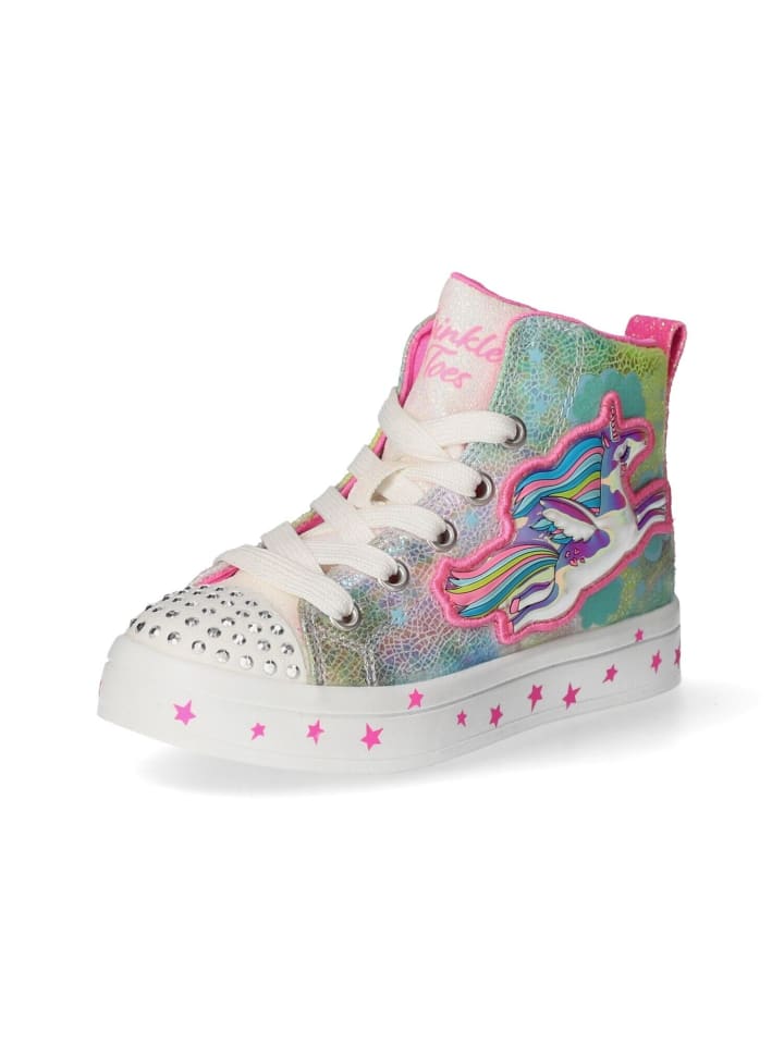 

Высокие кроссовки Skechers, цвет pink/multi